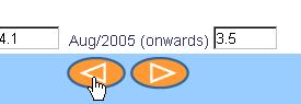 Orange back arrow