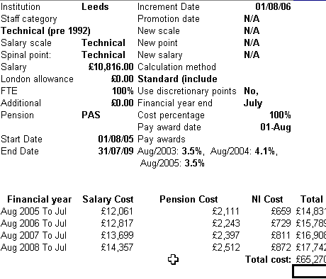 Calculation in Excel