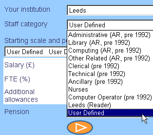 User Defined command in the Staff Category menu